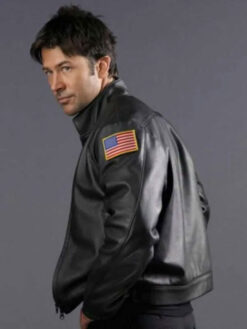 Colonel John Sheppard Black Leather Jacket