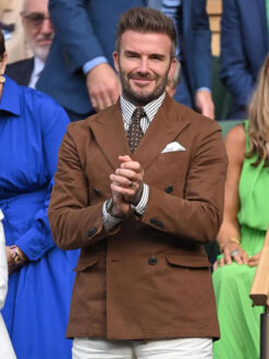 David Beckham Brown Blazer