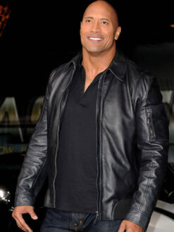 Dwayne Johnson Black Jacket