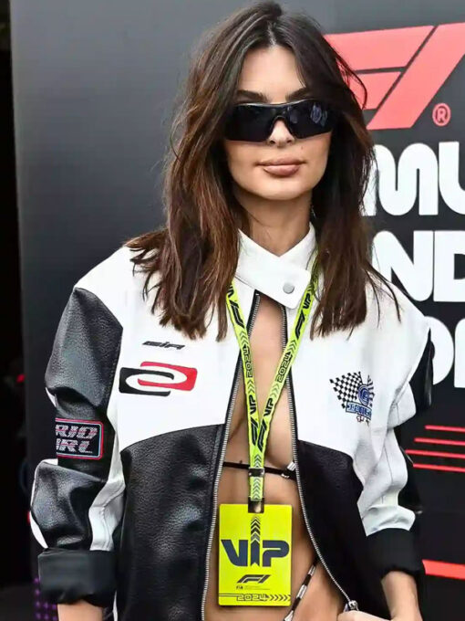 Emily Ratajkowski Leather Jacket