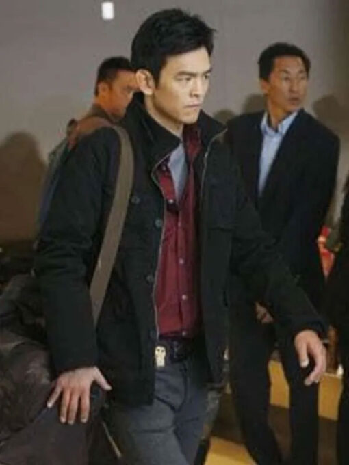 Flashforward John Cho Black Cotton Jacket