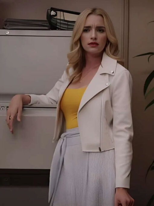 Georgia Miller White Leather Jacket