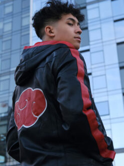 Itachi Uchiha Cosplay Black and Red Jacket