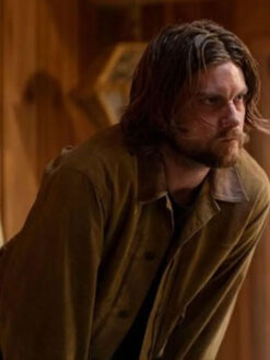 Jake Weary Brown Cotton Jacket