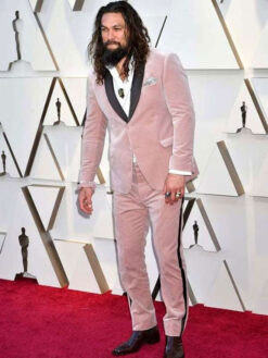 Jason Momoa Oscars Pink Tuxedo Suit