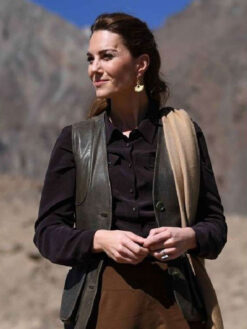 Kate Middleton Leather Vest