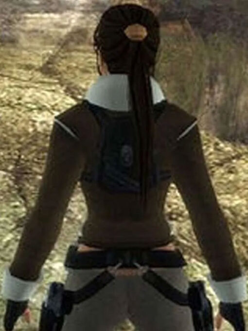 Lara Croft Shearling Brown Leather Jacket