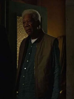 Morgan Freeman Brown Vest