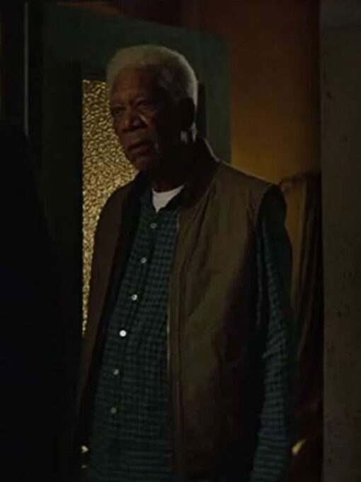 Morgan Freeman Brown Vest