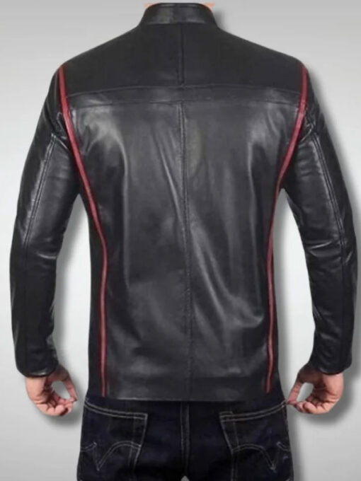 N7 Mass Effect Black Leather Jacket