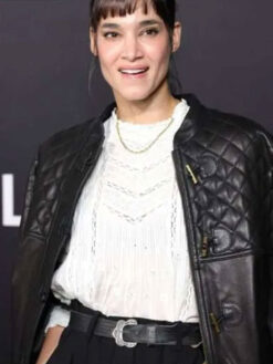 Sofia Boutella Quilted Black Jacket