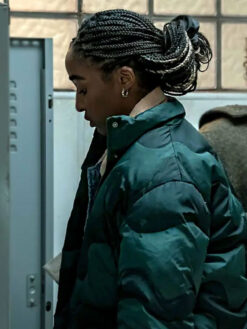 Sydney Adamu Green Puffer Jacket