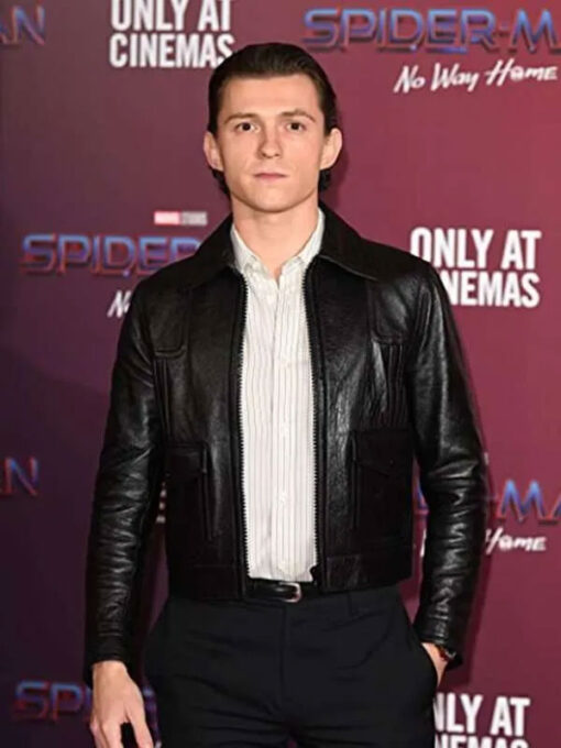 Tom Holland Leather Jacket