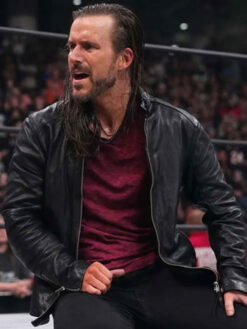 Adam Cole Black Leather Jacket