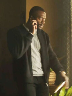 Aldis Hodge Black Wool Jacket