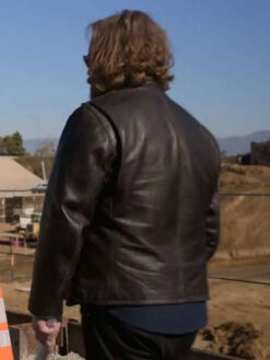 Angus Sampson Black Leather Jacket