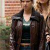 Bree Brown Bomber Jacket