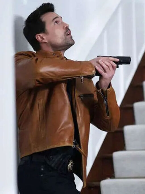 Brett Dalton Brown Leather Jacket