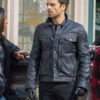 Bucky Barnes Black Leather Jacket