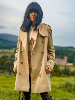 Claudia Winkleman Beige Coat