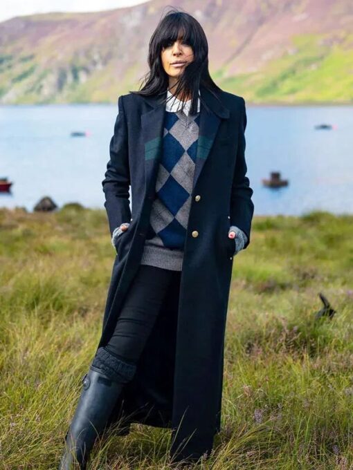 Claudia Winkleman Blue Coat