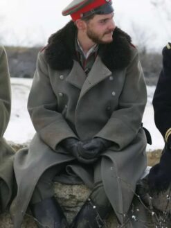 Daniel Bruhl Gray Wool Trench Coat