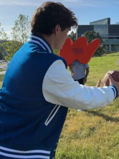 Drayton Lahey Blue and White Varsity Jacket