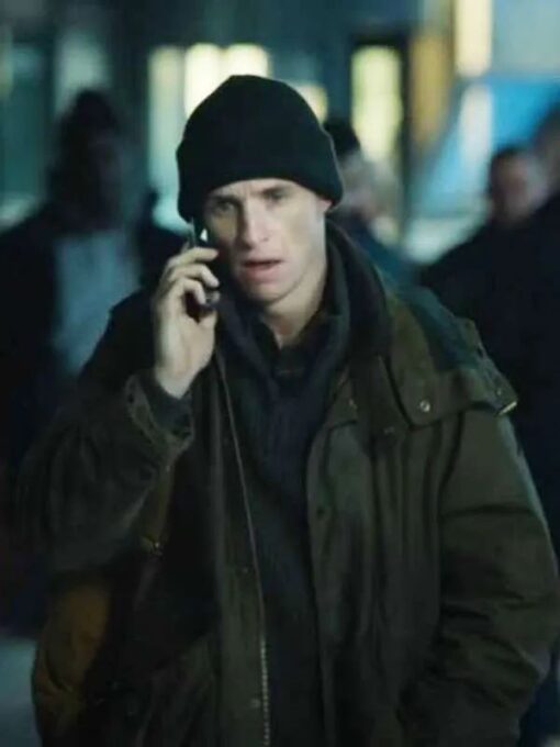 Eddie Redmayne Green Hooded Jacket