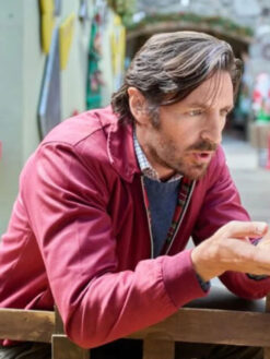 Eoin Macken Red Bomber Jacket