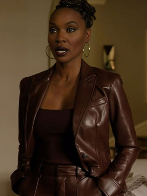 Gabi Mosely Leather Blazer