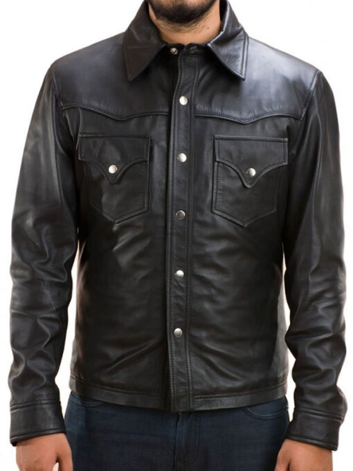 Governor Black Leather Jacket