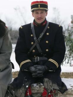 Guillaume Canet Black Wool Coat