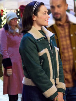 Italia Ricci Shearling Green Jacket