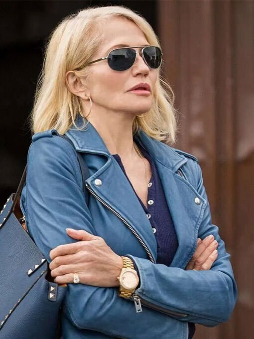 Janine Cody Blue Biker Jacket