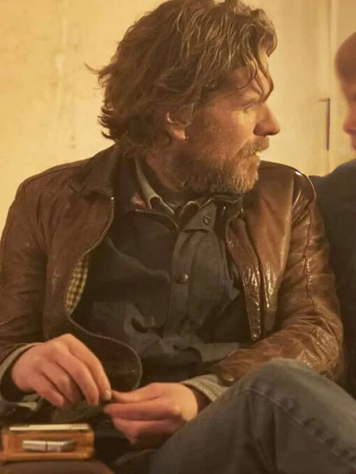 John Sweeney Brown Leather Jacket