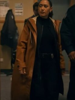 Josephine Jobert Brown Hooded Trench Coat