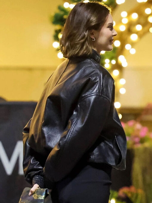 Kendall Jenner Black Leather Jacket