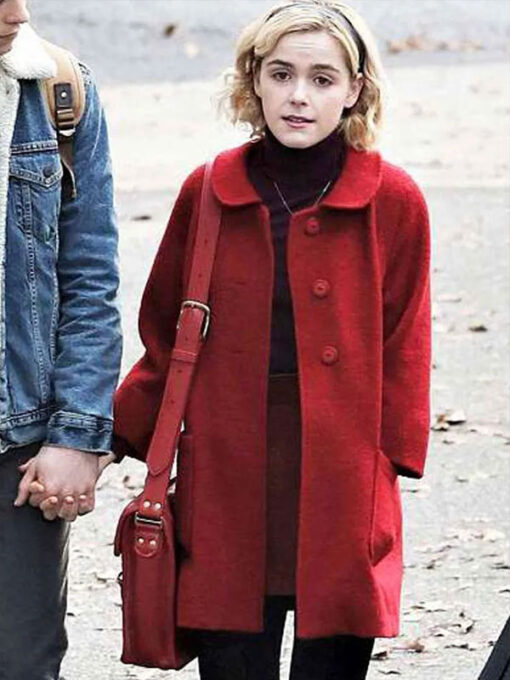 Kiernan Shipka Red Coat