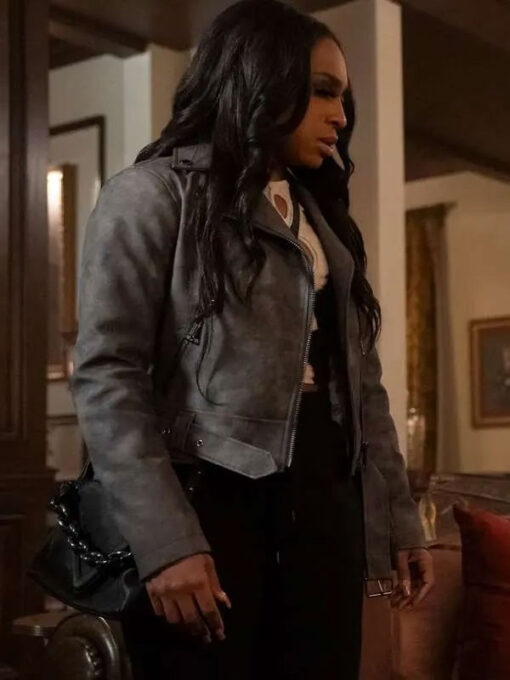 Kimmie Gray Leather Jacket