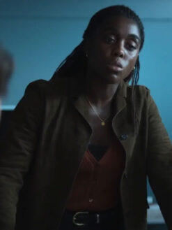 Lashana Lynch Suede Leather Jacket