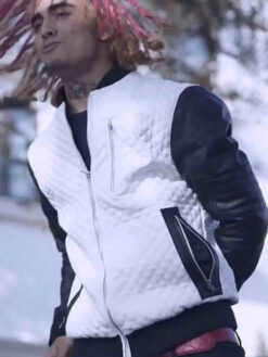 Lil Pump Black and White Jacket