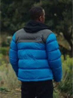 Micheal Ward Blue Puffer Jacket