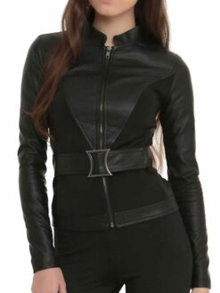 Natasha Romanoff Black Leather Jacket