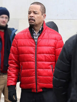 Odafin Tutuola Red Puffer Jacket