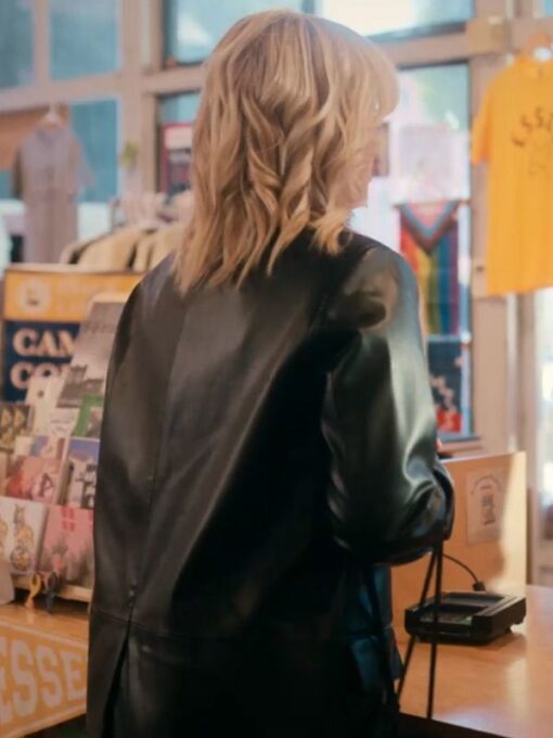 Renee Rapp Black Leather Blazer