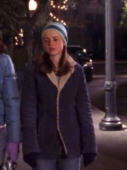 Rory Gilmore Shearling Blue Jacket