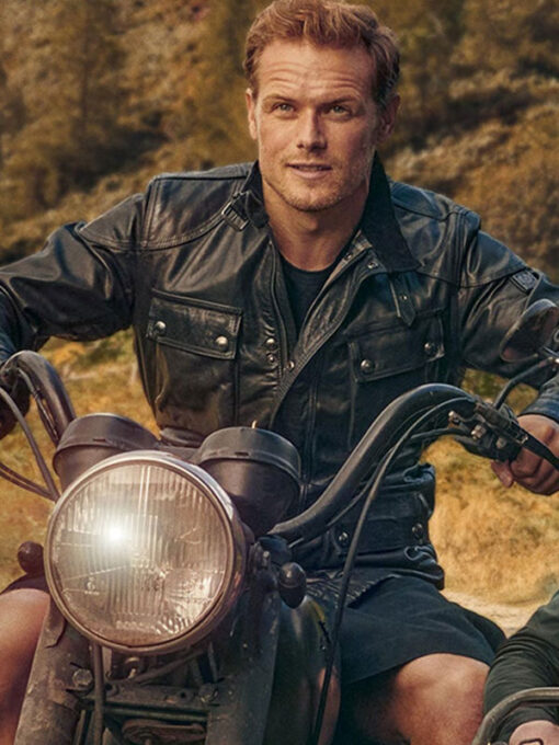 Sam Heughan Leather Jacket