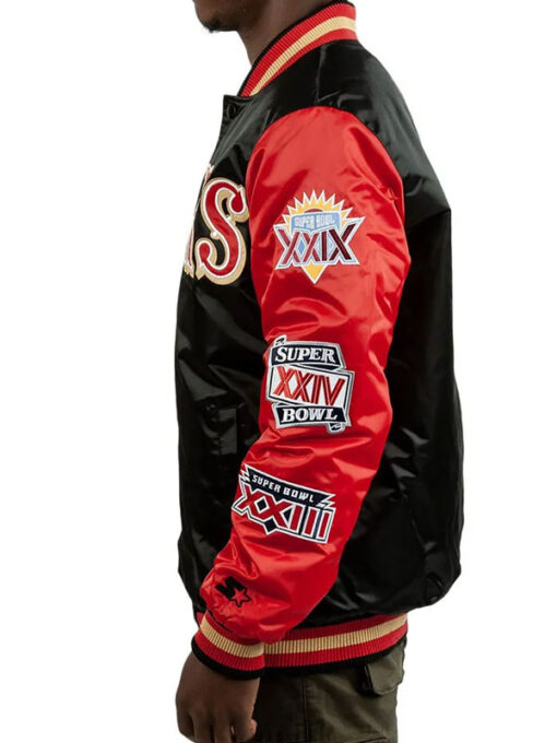 San Francisco Red and Black Bomber Jacket