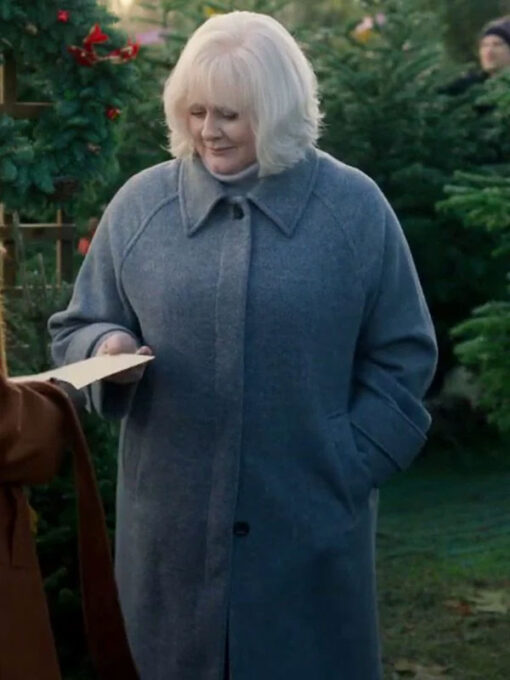 Sarah Lancashire Gray Coat