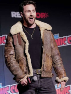 Sergei Shearling Brown Leather Jacket